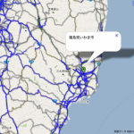 東日本巨大地震 – 自動車の通行実績情報を可視化したマップ